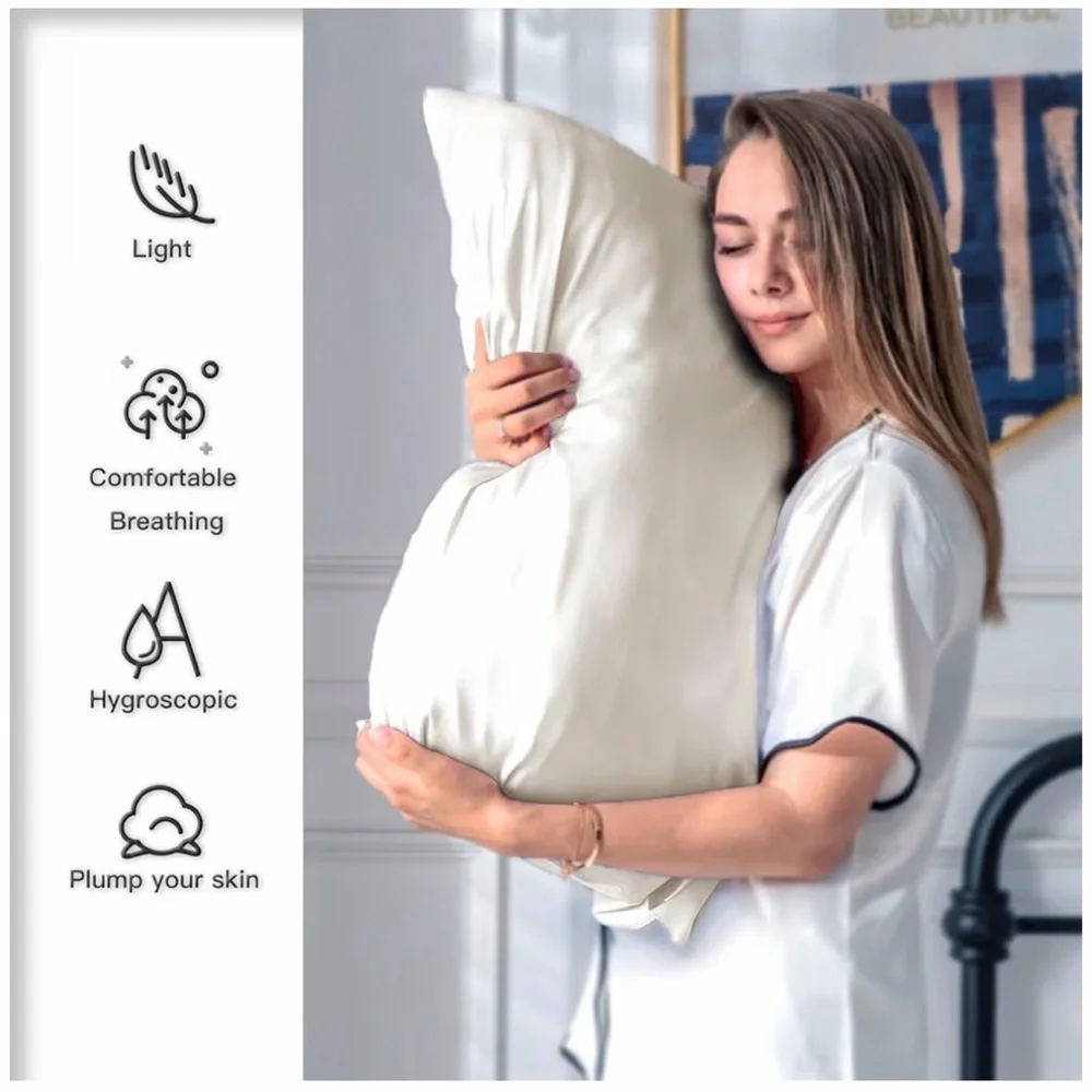 Ivory‎ Silk Pillowcase